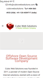 Mobile Screenshot of cubicwebsolutions.com